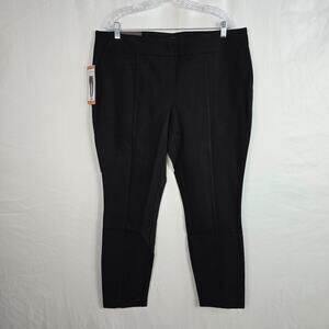 Hilary Radley Slim Leg Pants Slacks Women's XXL Black Pull On NWT